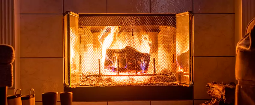 Mendota Hearth Landscape Fireplace Installation in East Los Angeles, California