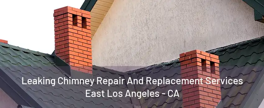 Leaking Chimney Repair And Replacement Services East Los Angeles - CA